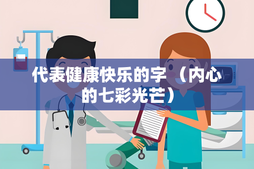 代表健康快乐的字 （内心的七彩光芒）