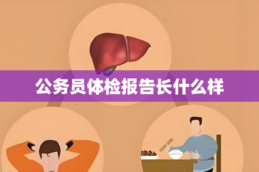 公务员体检报告长什么样