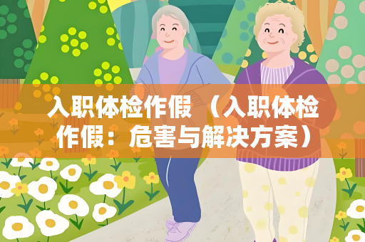 入职体检作假 （入职体检作假：危害与解决方案）