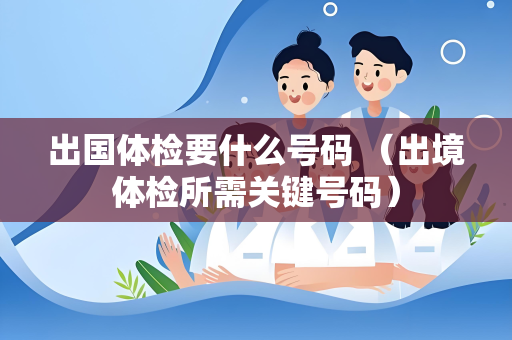 出国体检要什么号码 （出境体检所需关键号码）