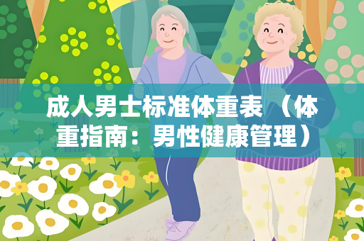 成人男士标准体重表 （体重指南：男性健康管理）