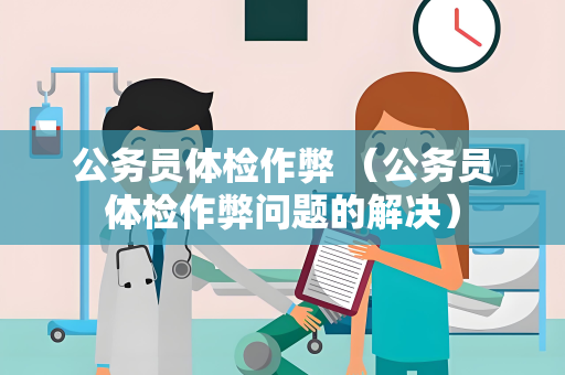 公务员体检作弊 （公务员体检作弊问题的解决）