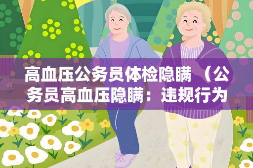 高血压公务员体检隐瞒 （公务员高血压隐瞒：违规行为影）