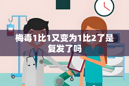 梅毒1比1又变为1比2了是复发了吗