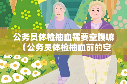 公务员体检抽血需要空腹嘛 （公务员体检抽血前的空腹要求）