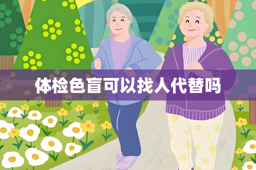 体检色盲可以找人代替吗