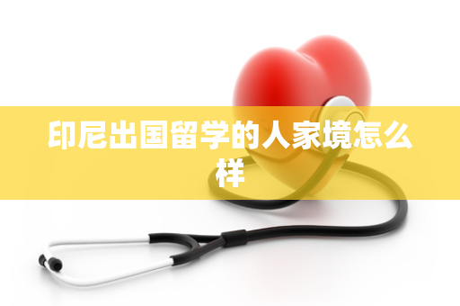 印尼出国留学的人家境怎么样