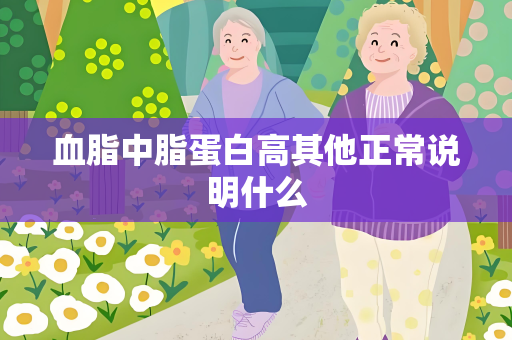 血脂中脂蛋白高其他正常说明什么