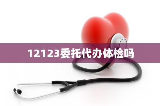 12123委托代办体检吗