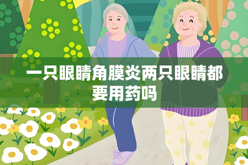 一只眼睛角膜炎两只眼睛都要用药吗