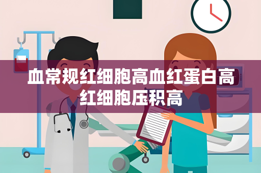 血常规红细胞高血红蛋白高红细胞压积高