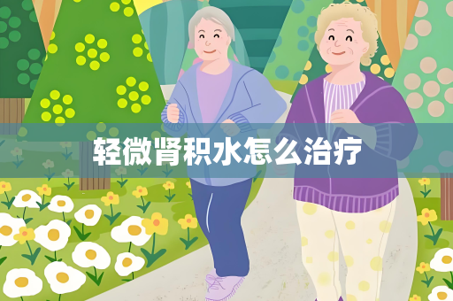 轻微肾积水怎么治疗