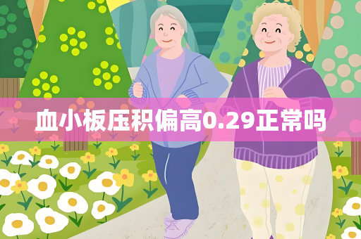 血小板压积偏高0.29正常吗