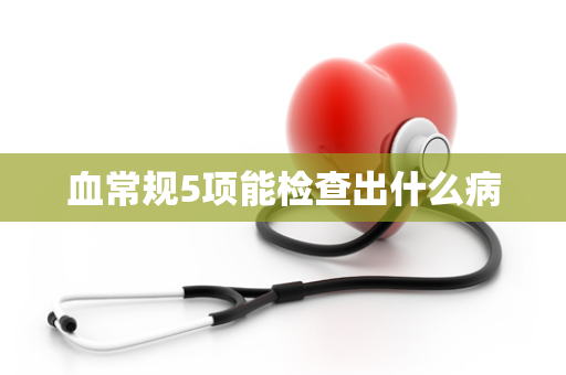 血常规5项能检查出什么病