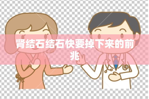 肾结石结石快要掉下来的前兆
