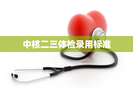 中核二三体检录用标准